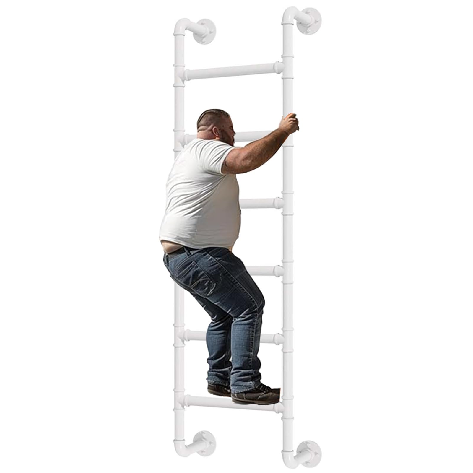 Escalera de pozo de ventana para entrada y evacuación de sótanos de casa