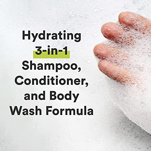 Suave Men Shampoo, Conditioner, Body Wash For Hydrated Hair & Skin Aloe Vera + Vitamin B7 3 In 1 Shampoo Conditioner Bodywash 28 Oz #TOP3