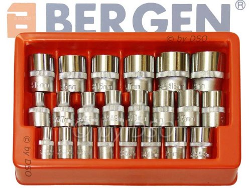 US Pro 22 Piece Superlock Supergrab 3/8" and 1/4" Shallow Socket Set B1398, Variety Pack - Image 2