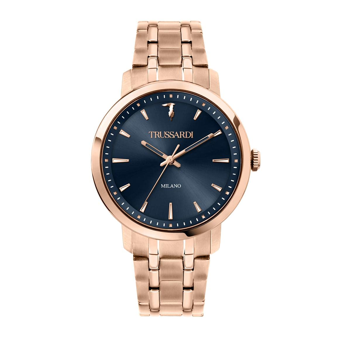 Trussardi T-COUPLE Orologio Uomo Solo tempo in Acciaio, PVD Oro rosa - R2453147006
