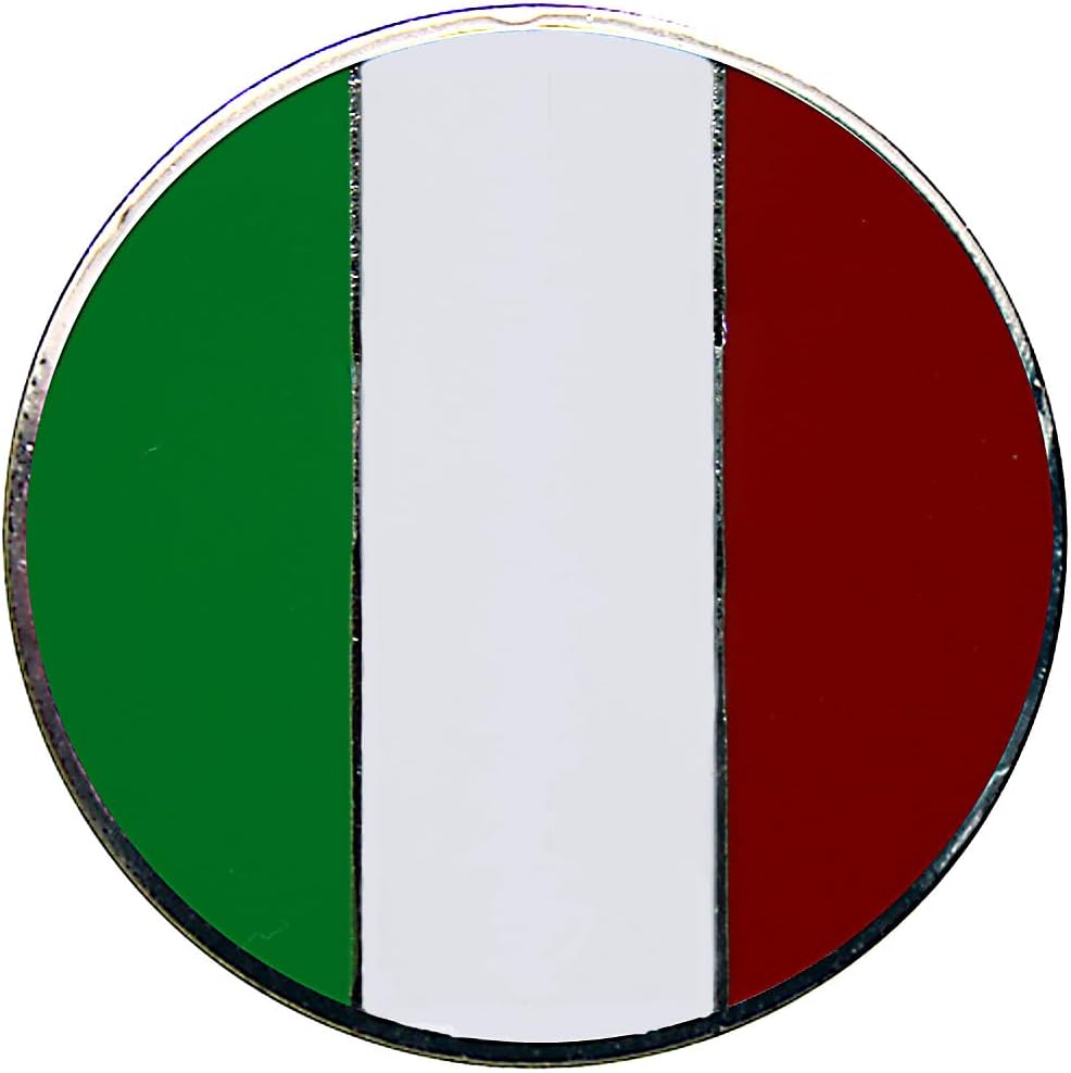 World Flags Golf Ball Marker and Matching Hat Clip