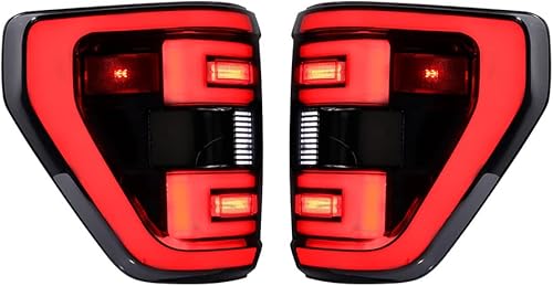 2 luces de freno secuenciales todo en uno, color rojo y blanco, DRL, señal de giro, lámpara de marcha atrás, sin errores, lente de humo compatible