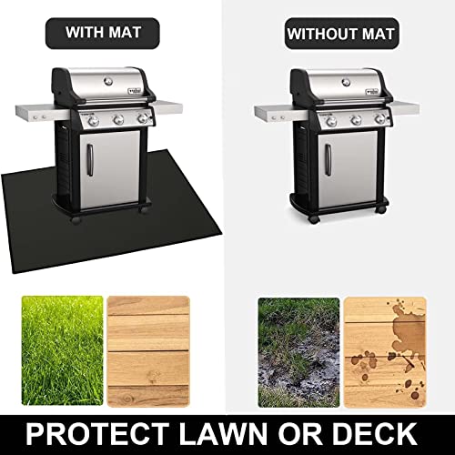 Aibob Under Grill Mat, 40 X 65 In Fire Pit Mats Protects Decks And Patios, Fireproof Grill Pad For Outdoor Grill, Durable And Portable #TOP4
