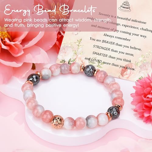 Image of 70th Birthday Gifts for Women Classy 70th Birthday Gifts for 70 Year Old Woman Cool 70 and Fabulous Gift Ideas for Mom Unique 1956 Decorations for Women 70s Accessories for Female Ladies Her