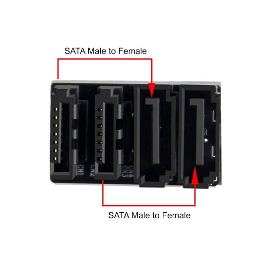 Adaptador SATA de 7 pines 360° angulado para PC miniatura 5