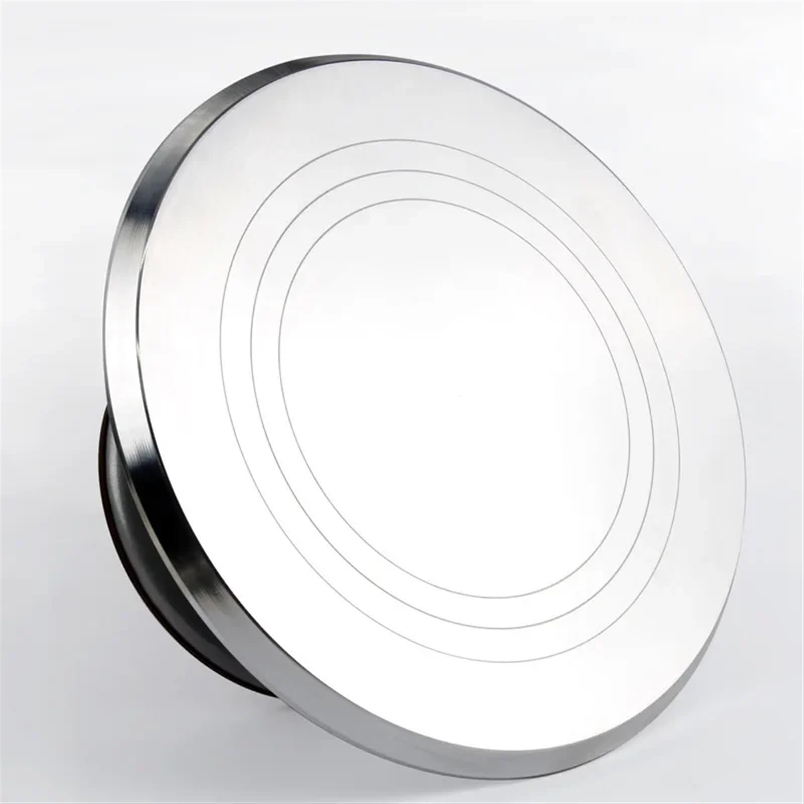 Plateau tournant pour gâteaux Ensemble de décoration en alliage d'aluminium 12 pouces, plateau tournant for gâteaux, moule à gâteau, ensemble d'outils cuisson(Silver-10 inch)