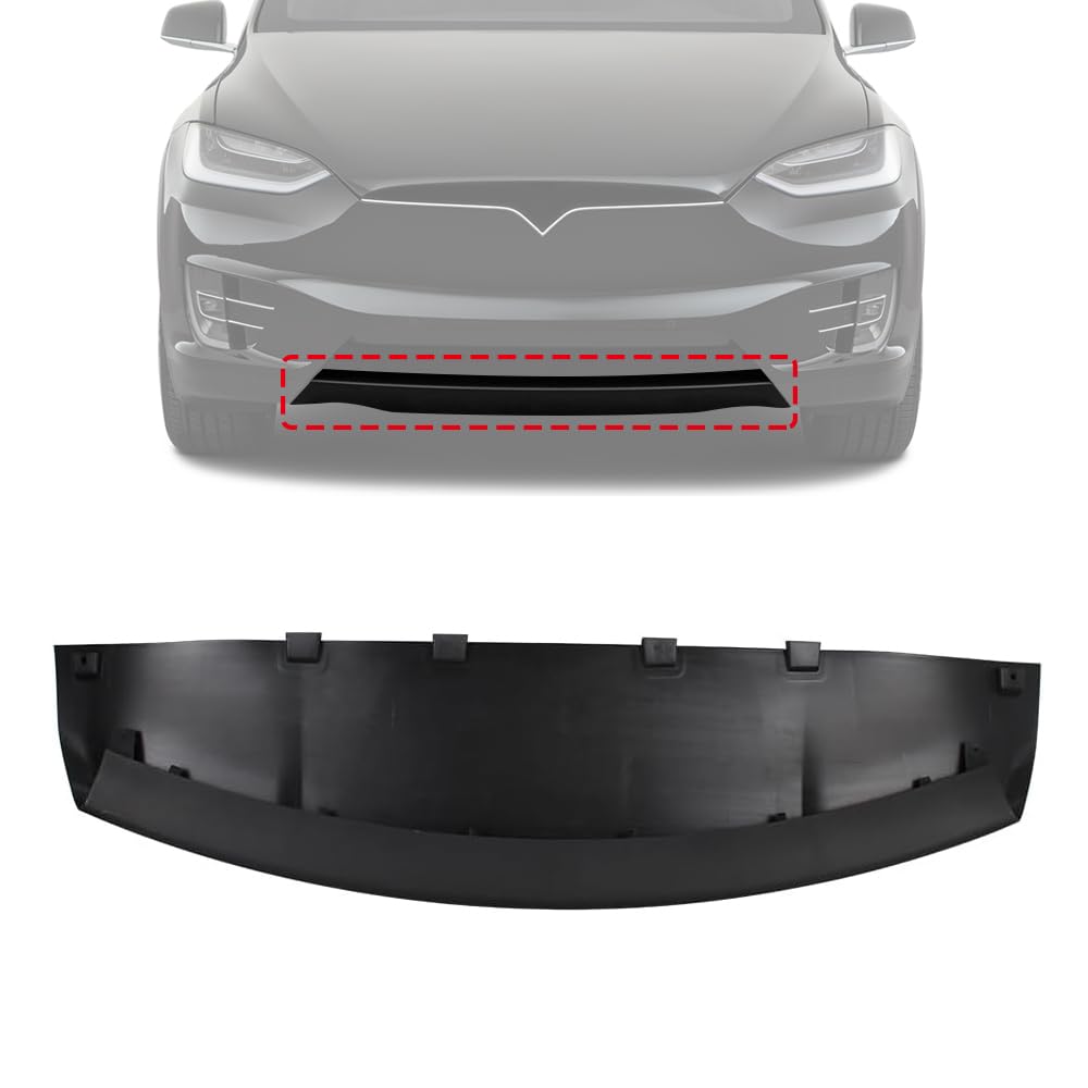 Photo 1 of Front Bumper Lower Skid Plate Compatible with Tesla Model X 2016-2021 Front Bumper Tow Hook Cap Replace 1050421-00-D