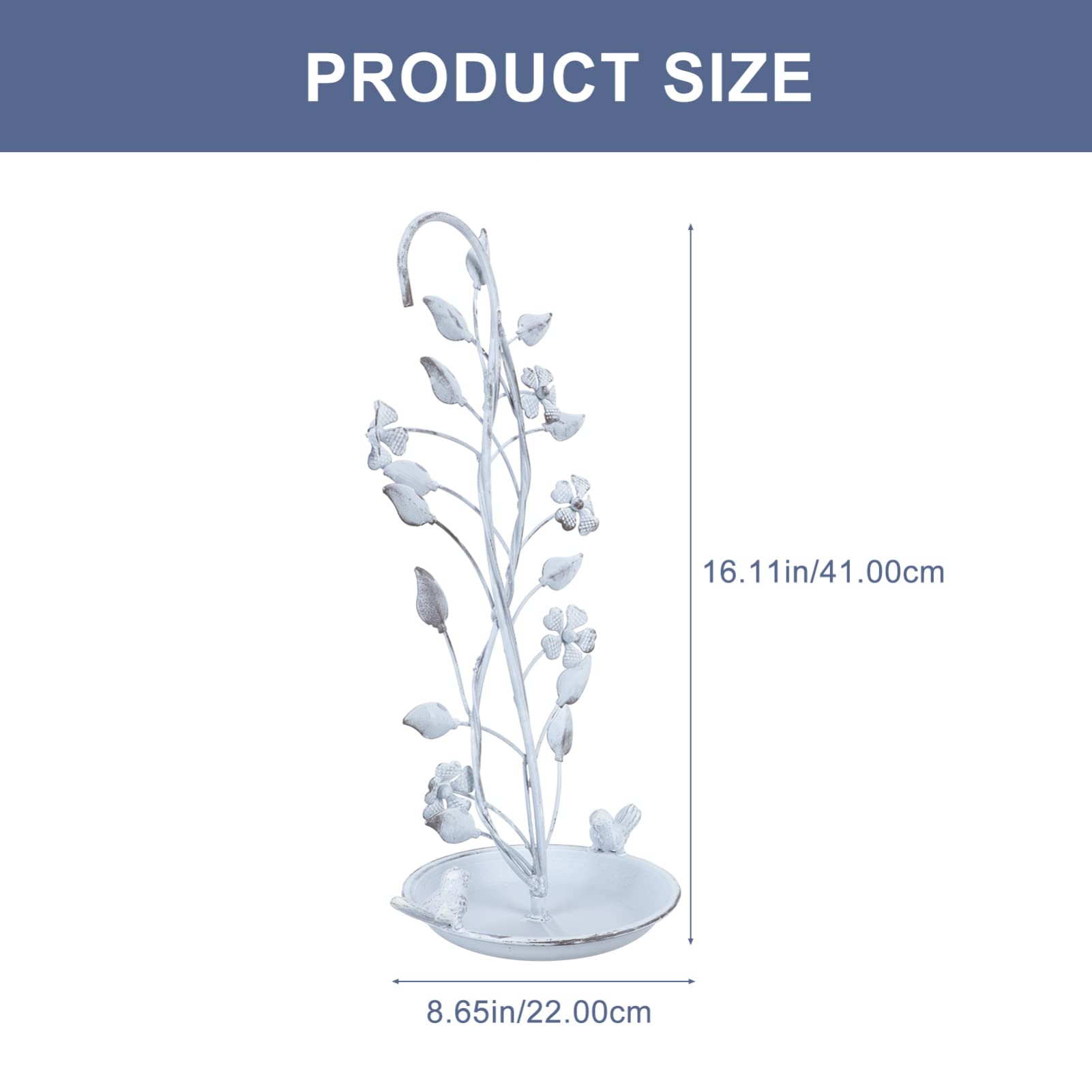 Toddmomy 1pezzi Mangiatoia per Uccelli da Giardino in Ferro Contenitore per Cibo per Uccelli dal Design Retrò Decorazione da Appendere per Parco