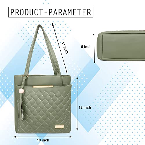 Image of Women Fashion Handbags Large Capacity Tote Purses Stylish Ladies Women and Girls Handbag For Office Bag Ladies Travel Shoulder Bag Set Of 1.