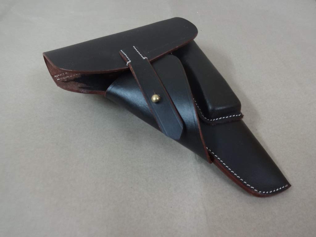 warreplica Soft Shell Walther P38 Cuero de la pistolera de Brown Oscuro