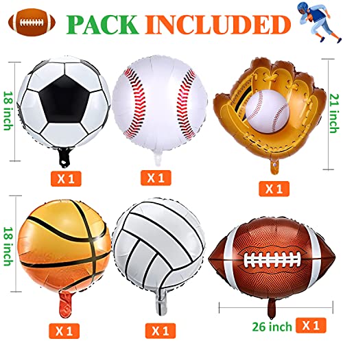 153 Pack Sport Theme Birthday Party Decorations Set Sport Balloons Garland Arch Kit Football Vollyball Soccer Baseball Basketball Party Balloons For Sport Favor Theme Birthday Party Decorations #TOP6