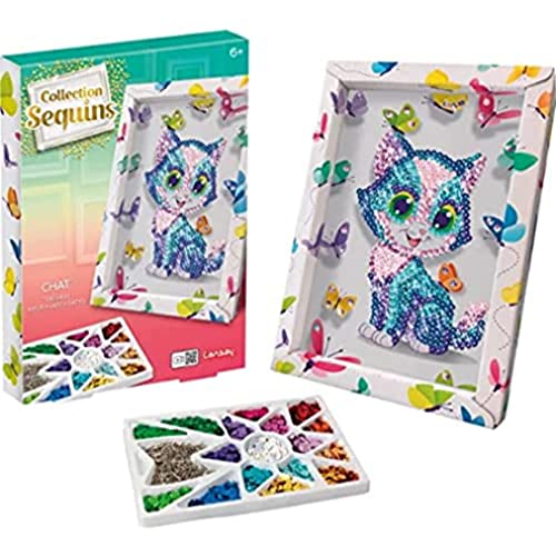 Kit de manualidades de lentejuelas 20312 infantil multicolor para mosaico brillante y costura 2