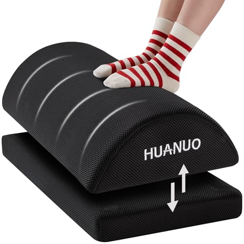 HUANUO Foot Rest for Under Desk at Work, Large Adjustable Footres...