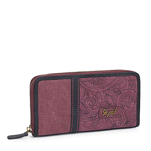 SKPAT: Cartera Gran Capacidad de Mujer. Billetero Monedero. Tarjetas documentación Billetes