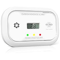 2-Pack Rilevatori di Monossido di Carbonio ELRO FC5003 | Sensore da 10 Anni | Con Display | 2 Pezzi