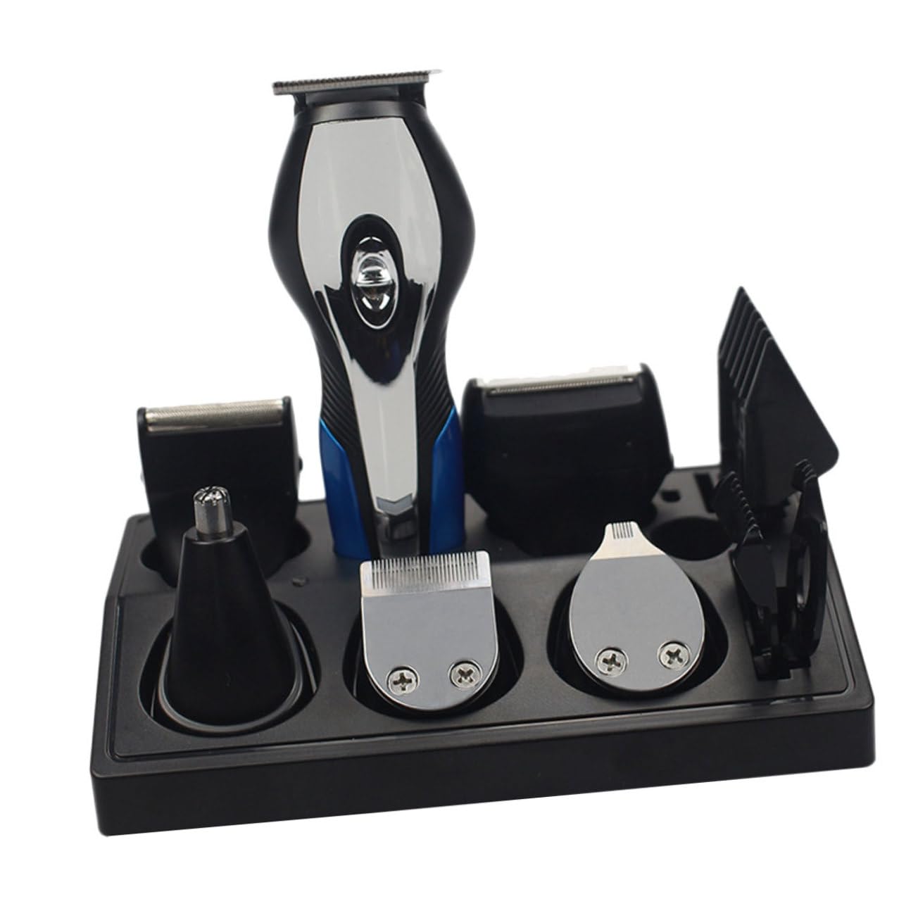 Kit Elettrico Ricaricabile con Rifinitore Nasale USB Nero