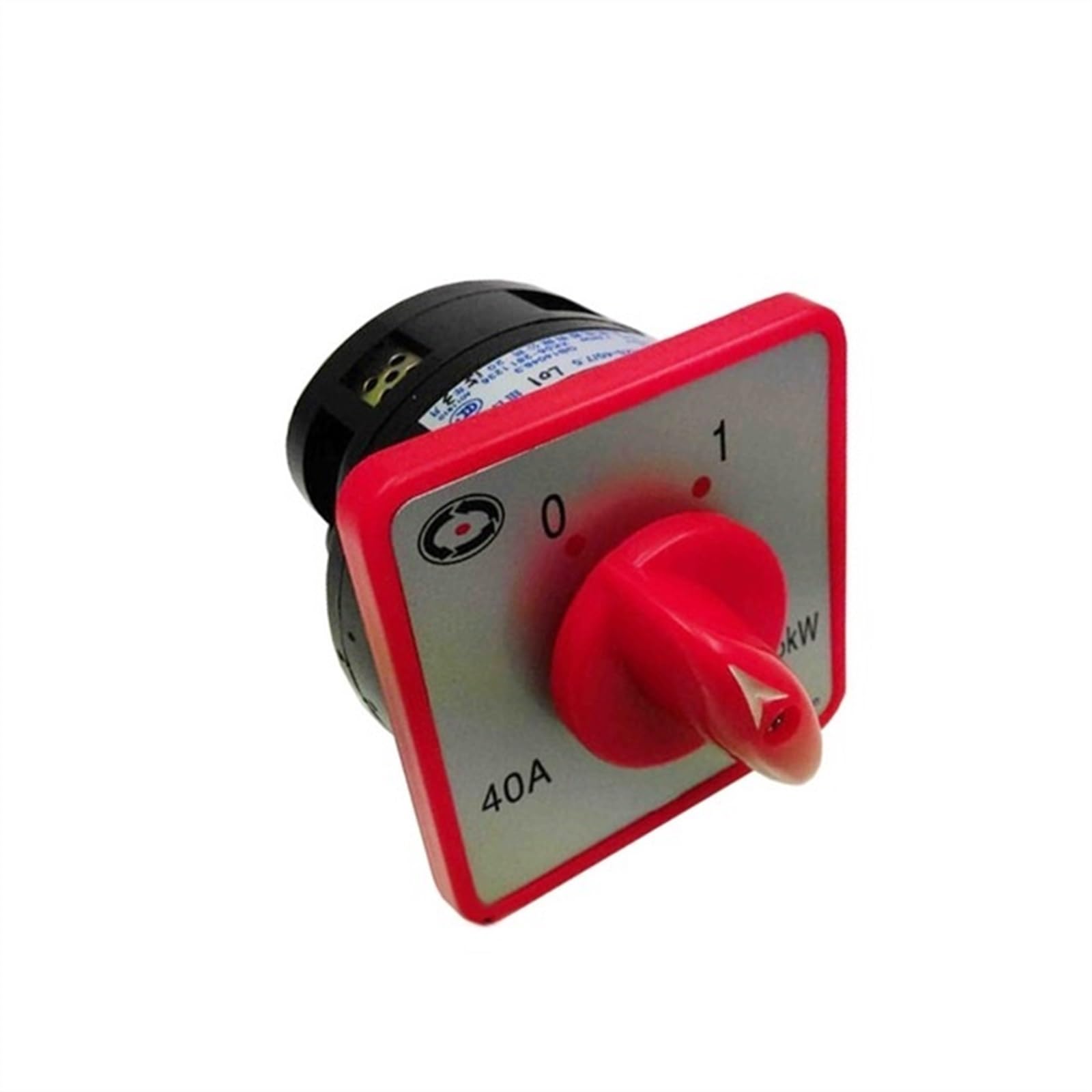 Commutatore rotativo 2 posizioni contatti elettrici argento trasferimento commutatore universale a camme 7,5 kW 40 A 1 livello HZ5-40/7,5 L01