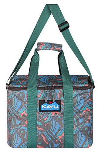 KAVU Pacific Box Insulated Crossbody Leak Proof Cooler Bag - Topo Smash