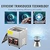 VEVOR Pulitore a Ultrasuoni Vassoio Display Digitale in Acciaio Inox Capienza 2 Litri con Riscaldamento Tempo Temperatura Regolabile, Macchina Pulitrice a Ultrasuoni per Gioielli Occhiali Laboratorio