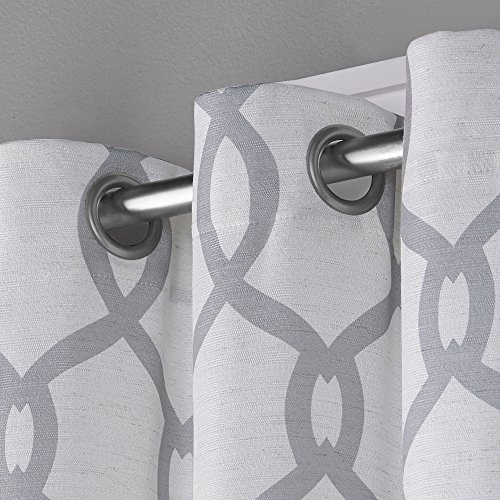 Exclusive Home Curtains Kochi Grommet Top Panel Pair, Dove Grey, 52x84, 2 Piece, W 54" x L 84" (2 Panels) - Image 3