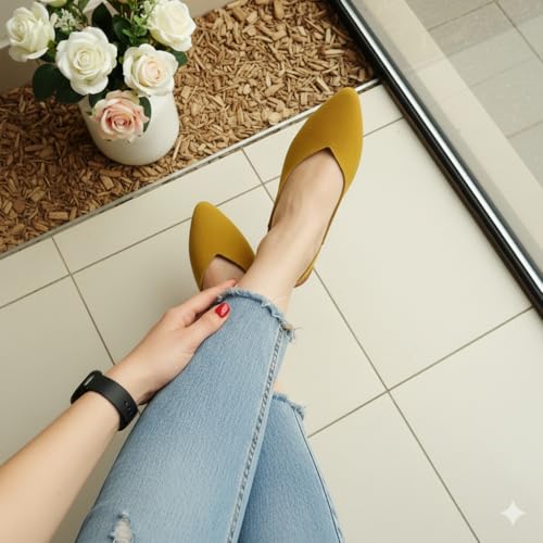 Image of Attractive Shine Flat Bellies For Women & Girls Belly Fashionable & Sandal Gorgeous Women Flats Women's & Girls flat Sandals Stylish and Fashionable| Stylish & Trending Slide Sandals Casual Wear.