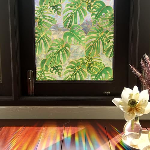 Runtoo Vinilo Decorativo 3D Hojas Palma 40.01x15.75 cm miniatura 2