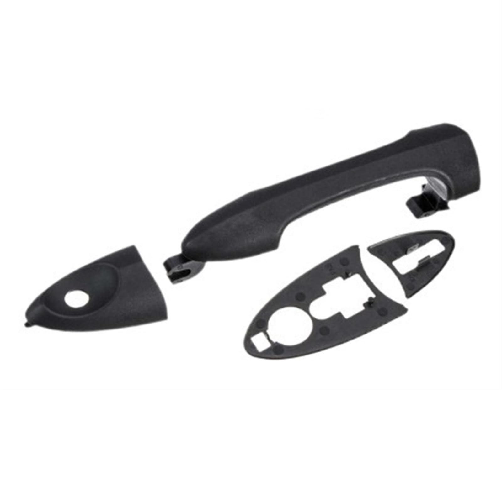 Lzbzhb Rear Car Exterior Outsidedoor Handle For Focus Mk1 1998-2004 Ys4z5422404aaa 4Z5422404-Aaa Black Plastic Front Car Exterior Door Handle With Without Keyhole(Rear)