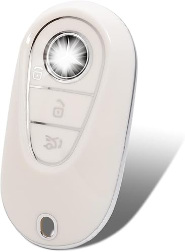 Miniatura 9 de OFFCURVE Funda para llavero de automóvil para Mercedes Benz Clase S Clase C, funda protectora para llave de automóvil Mercedes Benz Clase S Clase C