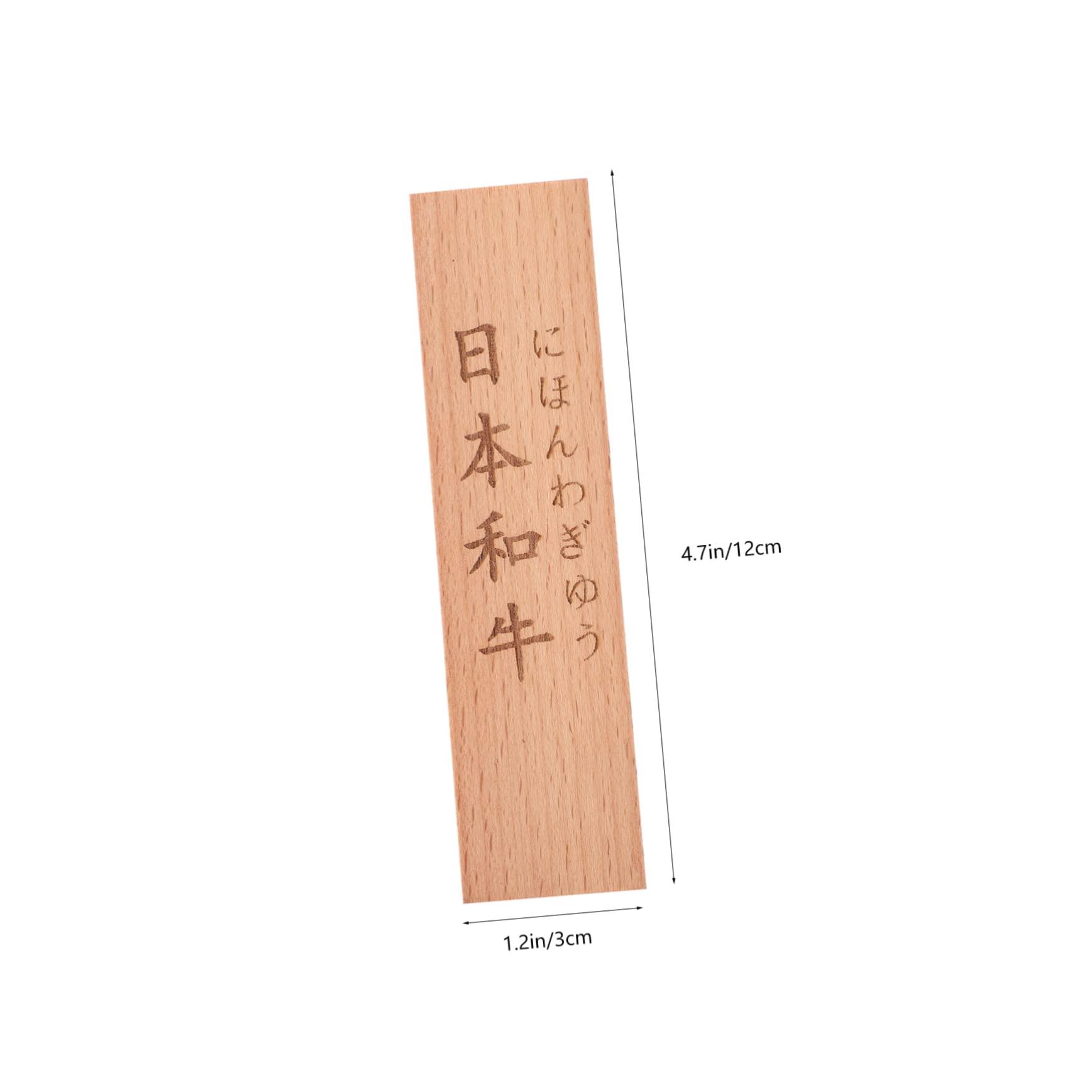 HEALEEP Japanese Food Name Tag Wooden Labels for Buffet Table Decoration Smooth Finish Vibrant Design for Restaurants Parties and Food Displays