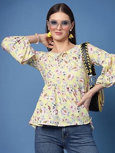 Image of OOMPH! Women's Floral Relaxed Fit Tunic Shirt
