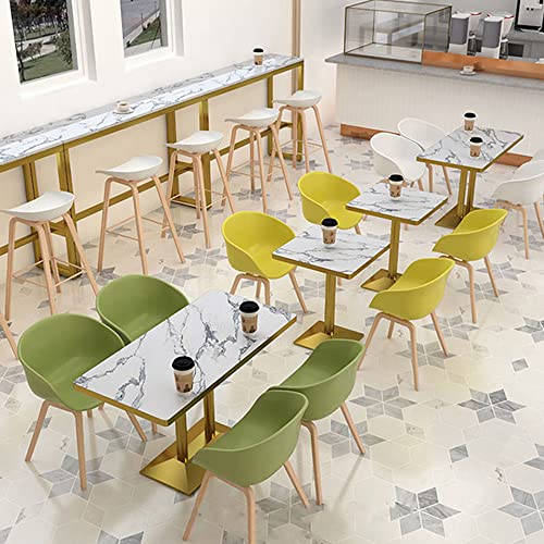 Comfortable Chair Simple Lounge Dining Chair With Iron Legs, Ergonomically Designed Pp Plastic Side Chair,Coffee Armrest Chair,For Office/Reception/Living Room/Patio/Terrace/Kitchen Leisure Chair #TOP3