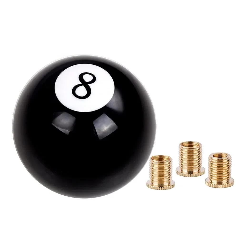 Hyasdbwe One Color Universal Gear Shift Knob With Adapter Vehicle At/Mt Shifter Lever Head Black Acrylic Gear Shift Handball Gear Shifter Parts