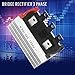3 Phase Bridge Rectifier, 50 Amp 1200V AC to DC High Power Rectifier Silicon Full Diode 5 Terminal Rectifier Module with Heatsink