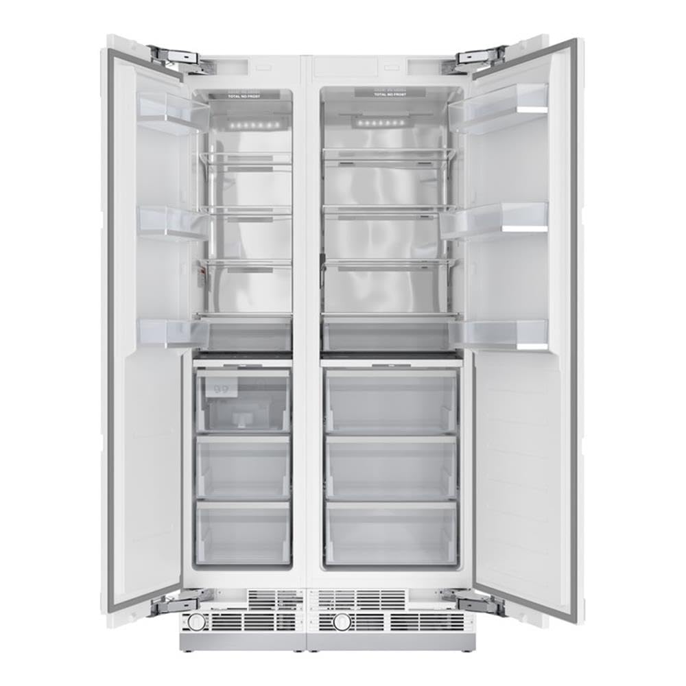Pemberly Row Reserve Panel Ready Refrigerator & Freezer Combo, 24" Refrigerator + 18" Freezer, Built-In Design, 21.1 Cu. Ft. Capacity, Adjustable Shelves/Soft-Close Drawers, Frost-Free, Energy Star on Fridge.com - View 2