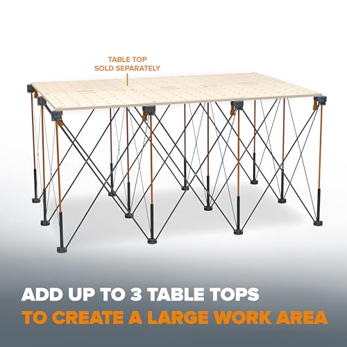 Image of BORA Centipede 4x6 Foot Portable Workbench Folding Work Table for Garage