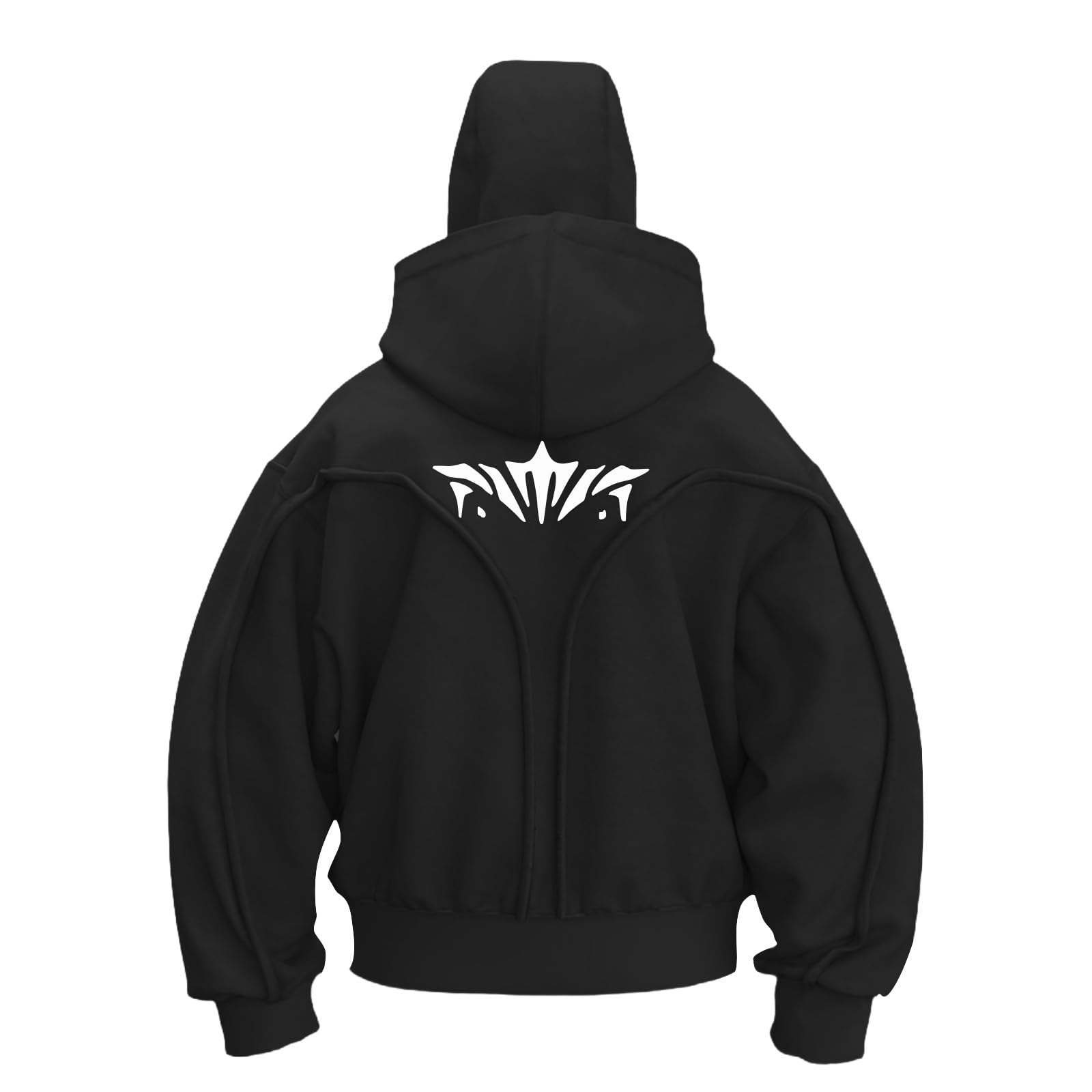 Unisex kominiarka bluzy z kapturem dla kobiet i mężczyzn z maską narciarską duży rozmiar zapinana na zamek bluza z kapturem ninja zimowa podwójna kurtka wiatroszczelna z kapturem długi rękaw płaszcze