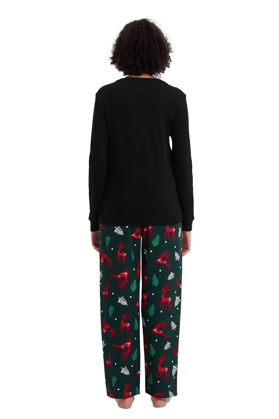 GLOBAL Pigiama Donna FlanellaDonna Pigiami Cotone Maniche Lunghe Pigiami Due Pezzi da Donna Pjs Confortevole Sleepwear Caldo Morbido
