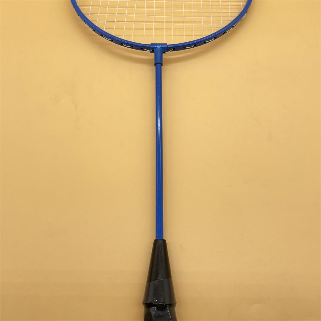 Small Stick Set Badminton Racket Iron Racket with Ball Outdoor Recreational Playing