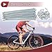 A ABSOPRO 36 Set 13G Bicycle Spokes 152mm Bike Wheel Spokes Galvanized Carbon Steel Silver Tone