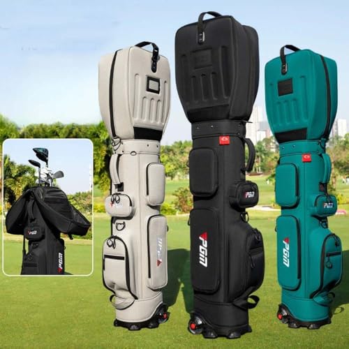 Golf Travel Cover 3D Hard Shell wasserdichte Dauerhafte Mikrofaser-Gehäuse Hält 14 Schläger Tragbare Tragetasche Mit Griff Für Männer Frauen Auf Kursschutz