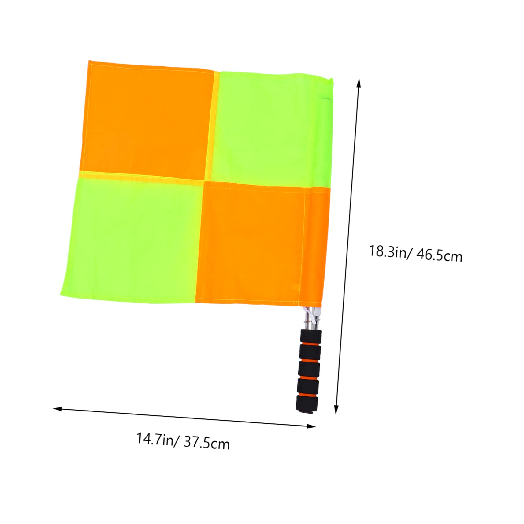 Happyyami Linesman Flag 1pc Referee Flags for Training Windproof Waterproof Comfortable Grip Share Support