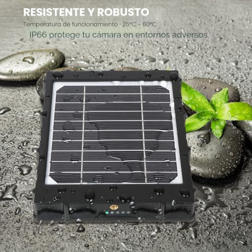 Panel solar de 3W con salida de 12V evita que tu cámara de vigilancia se apague 6