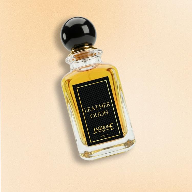 Image of JAQULINE USA Oudh Leather Perfume Premium Long Lasting EDP with Leather, Woody Notes & Amber - 100ml