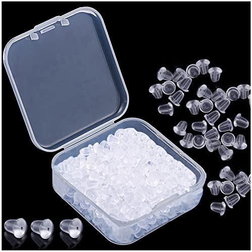 840 Pièces De Fermoirs D'oreilles Transparents - Lot De Bouchons De Sécurité Pour Boucles D'oreilles - 5 Styles Différents - Idéal Pour La Création De Bijoux DIY