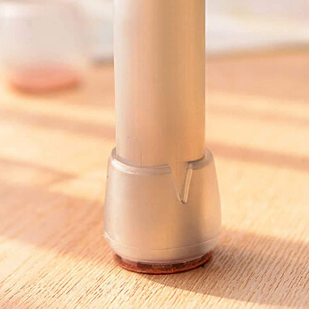 POFET - Set Di 20 Piedini In Silicone Per Mobili, Per Gambe Rotonde Da 17 A 21 Mm