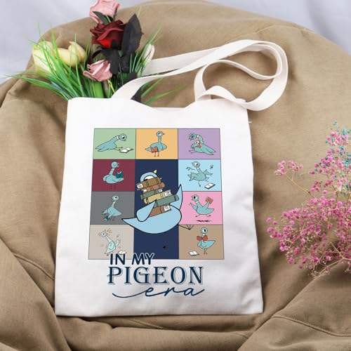Bolsa Tote temática Pigeon Teacher para amantes de pájaros miniatura 3
