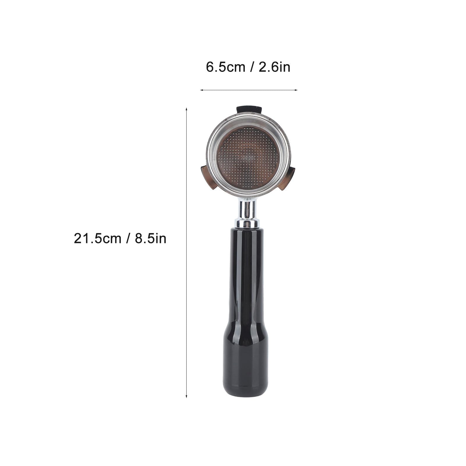 Portafiltro sin fondo de 3 orejas de 51 mm para café, cesta de filtro sin fondo, incluye cesta de filtro