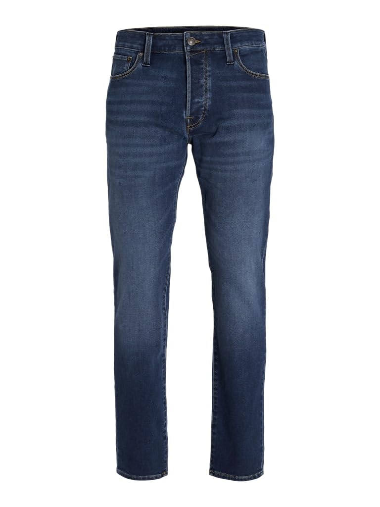 JACK&JONES PLUS Men's Jjimike Jjicon I.k. Sq 026 Pls Jeans, Blue Denim, 44W x 34L
