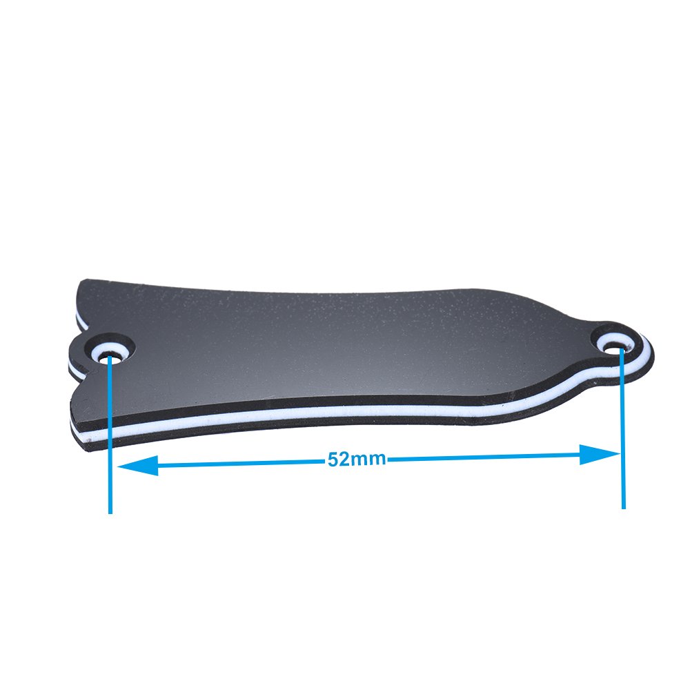 truss rod cover PVC binder cover 2 otwory osłona do LP SG Flying V ES czarna w kształcie bell
