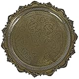 Le eleganti decorazioni e la lucentezza argentata conferiscono al vassoio il tipico fascino orientale - Puro 1001 notti.